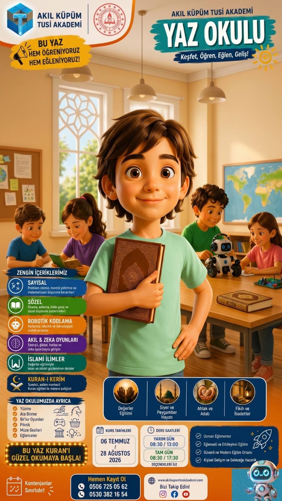 Akıl Küpüm Tusi Akademi’den Çocuklara Hem Eğitici Hem Eğlenceli Yaz Okulu!