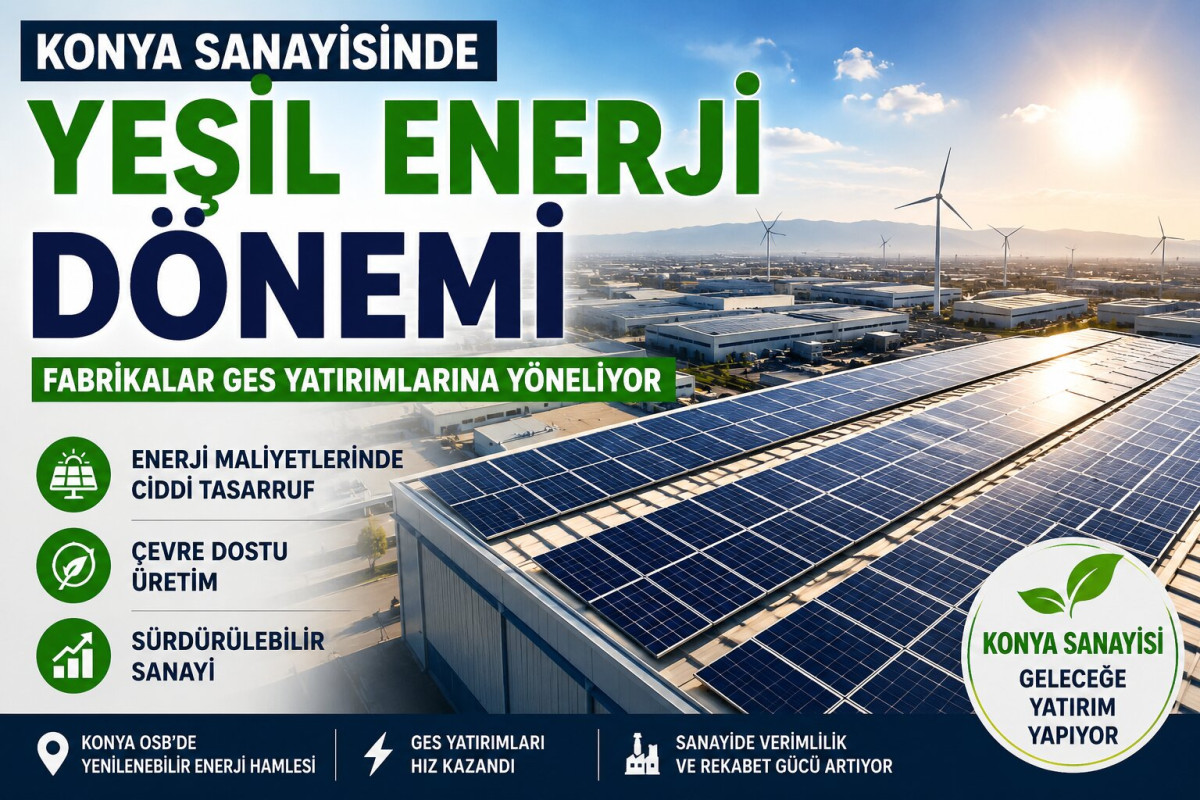 Konya OSB’de Yenilenebilir Enerji Dönem