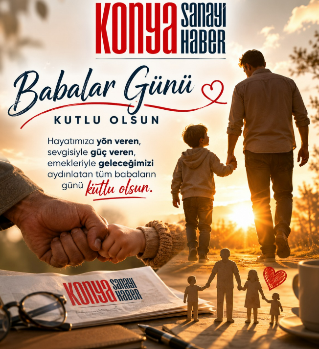 Konya Sanayi Haber’den Babalar Günü Mesajı: Fedakâr Babaların Günü Kutlu Olsun