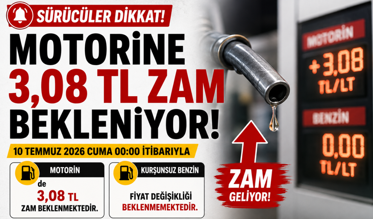 Motorine 3,08 TL Zam Bekleniyor! Sektör Temsilcilerinden Sürücülere Uyarı