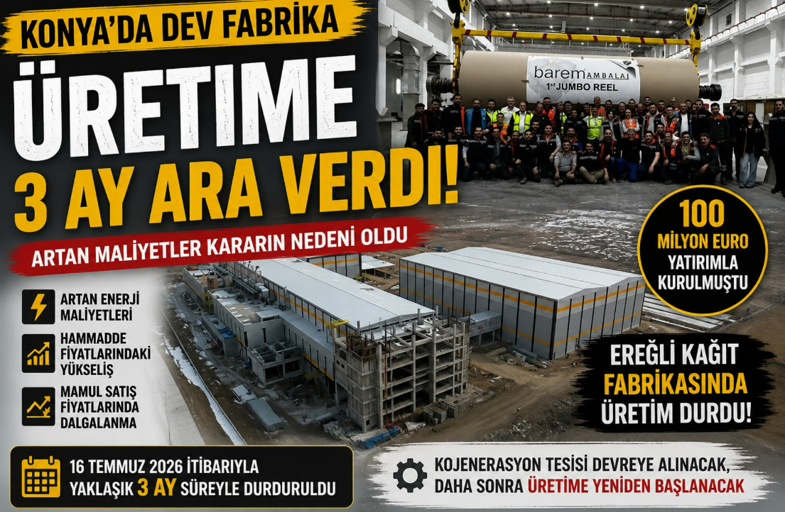 Konya daki Dev Fabrika Üretime 3 Ay Ara Verdi! Artan Maliyetler Kararın Nedeni Oldu