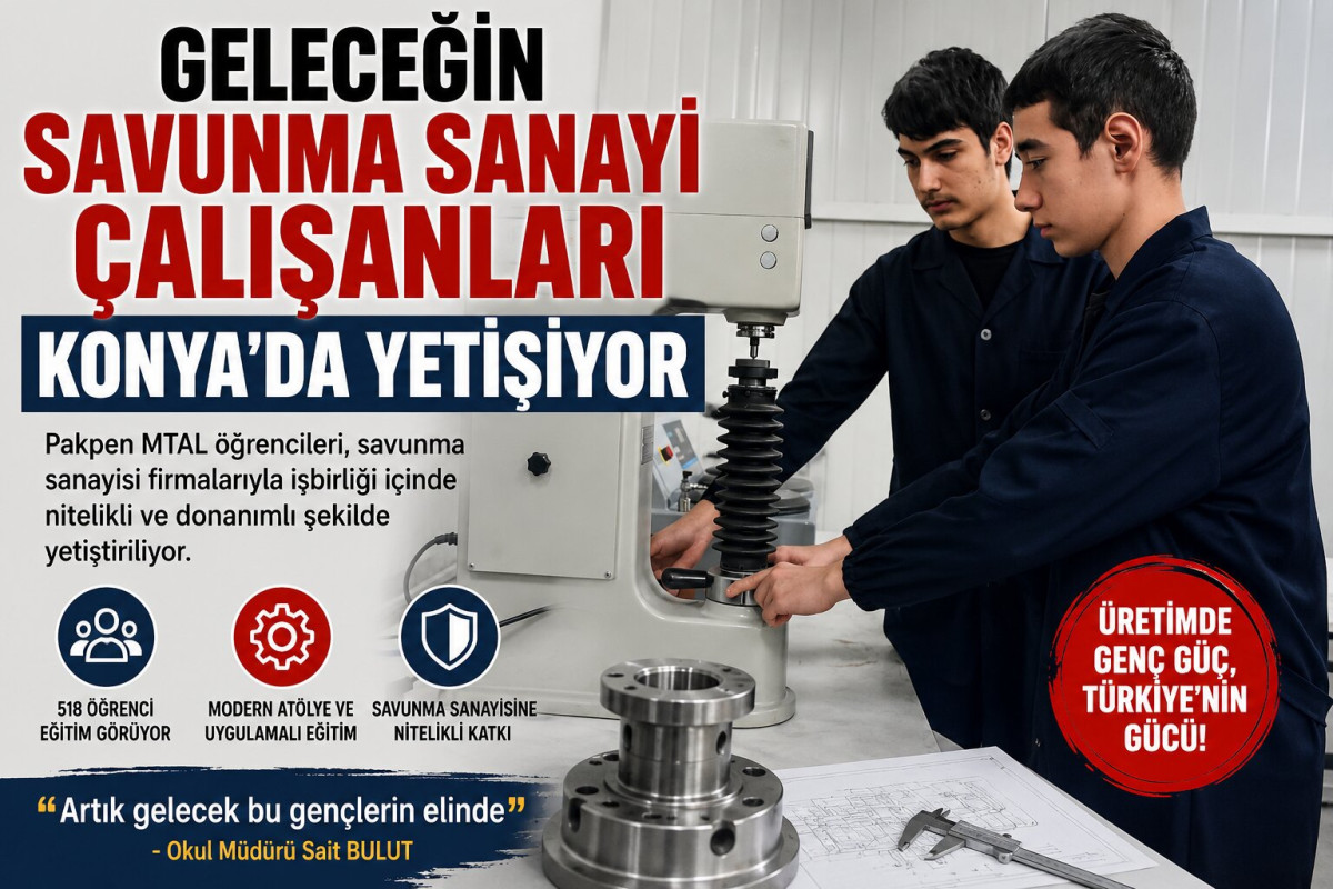 Konya'da Savunma Sanayisinin Geleceği Meslek Liselerinde Şekilleniyor